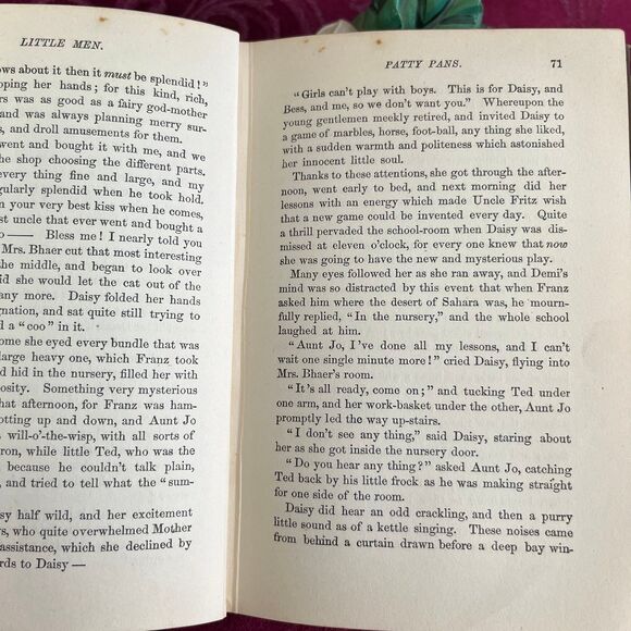 1904 Antique Book: Little Men (Illustrated) by Louisa M. Alcott. Lovely Book! - Picture 8 of 10